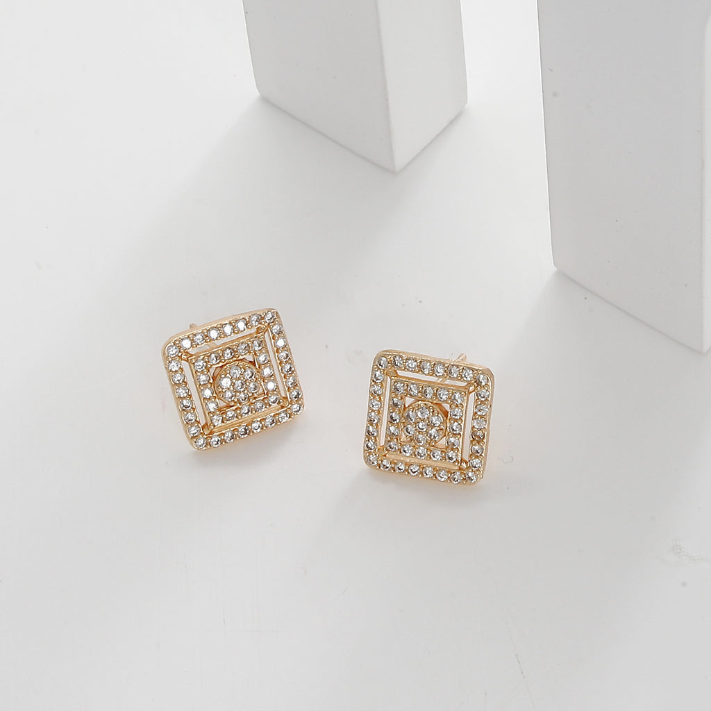 18k Polished Square Partywear Pendent Butti