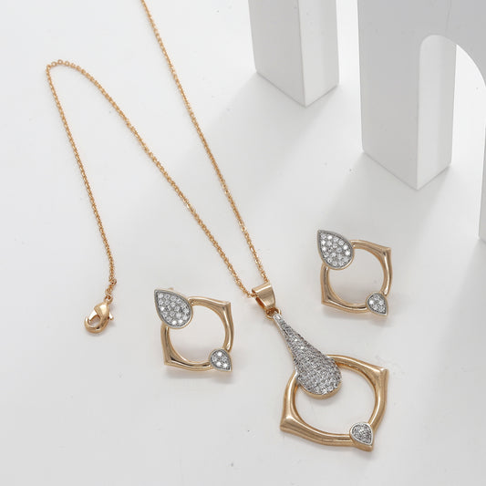 18k Polished Premium Design Western Pendent Set