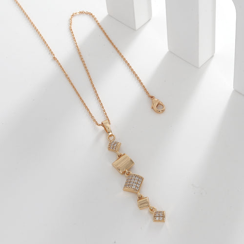 18k Polished Long Slim Pendent Butti