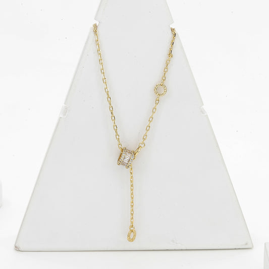 Goldpolished Western Chain Include Diamonds