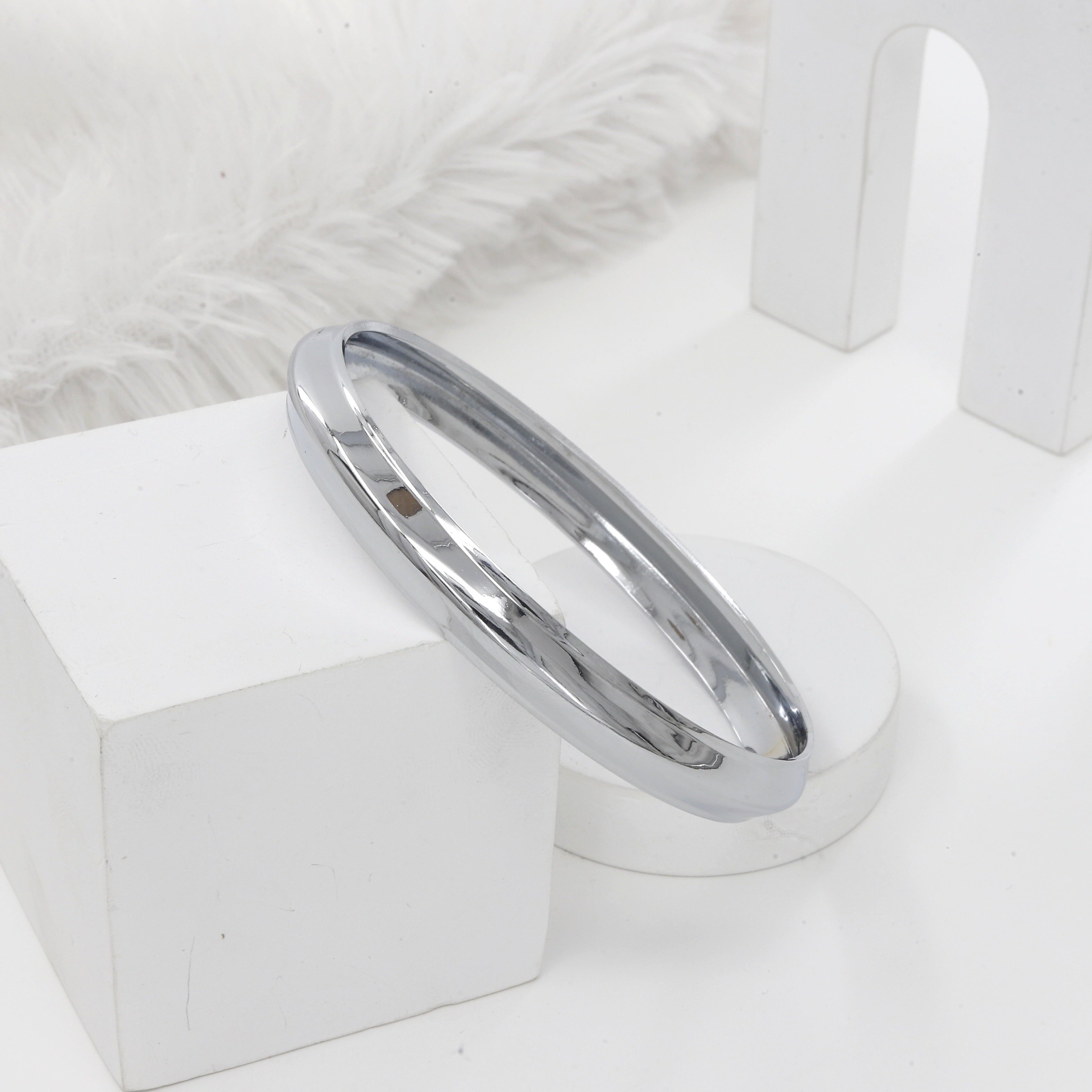 Silver Polished Sterling (10mm)Panjabi Kada(23gm)