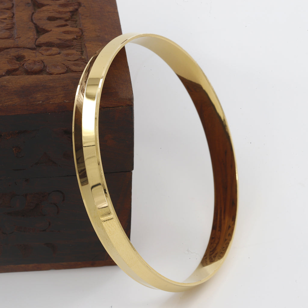 Gold Polished Heavy Starling Panjabi (8mm) Kada(24gm)