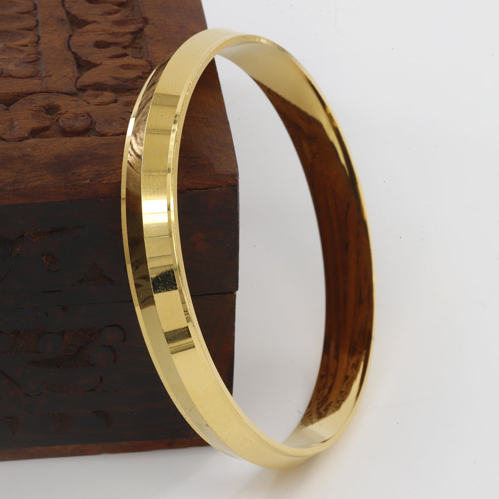 Gold Polished Heavy Starling Panjabi (10mm) Kada(39gm)