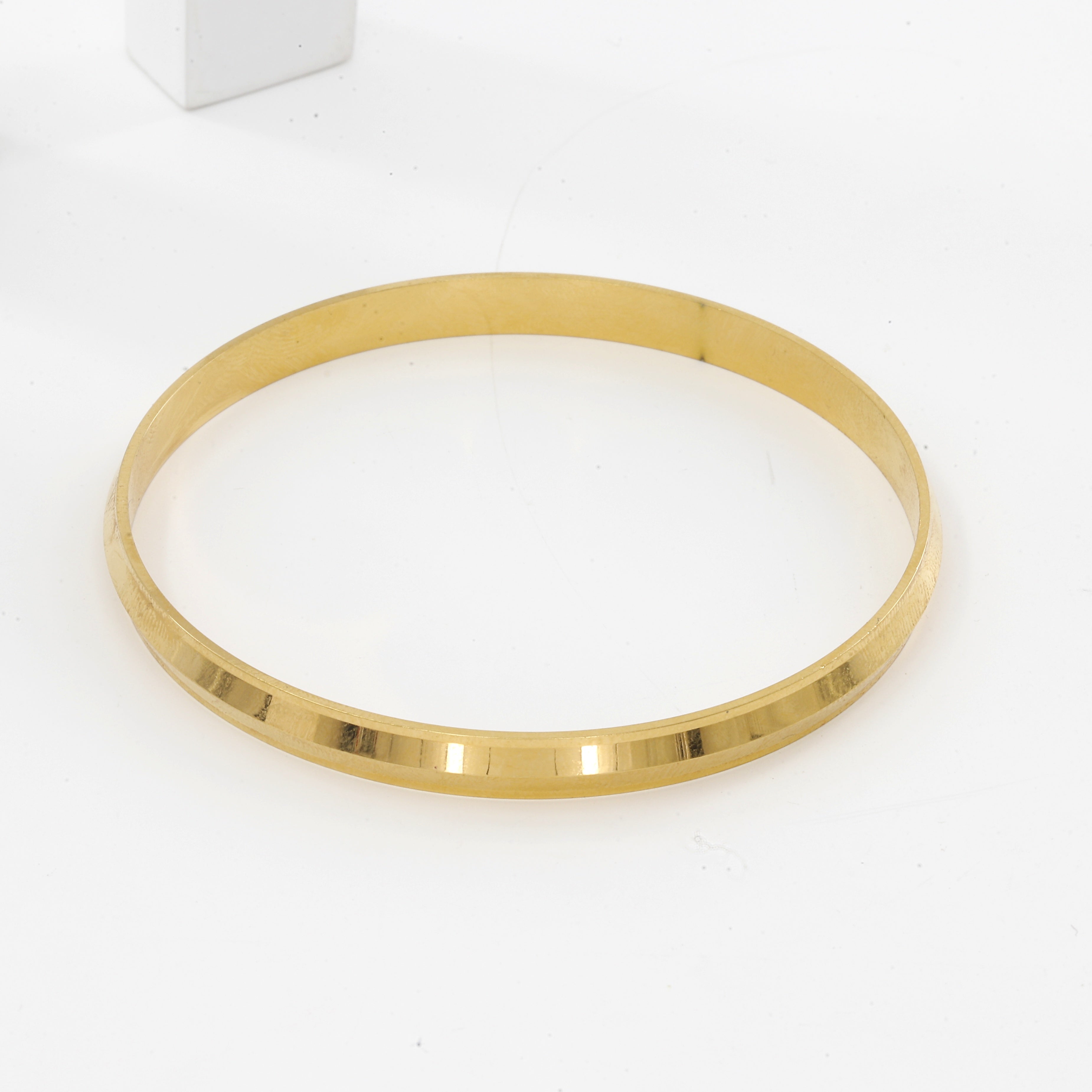 Gold Polished Lightweight Starling Panjabi (6mm) Kada(16gm)