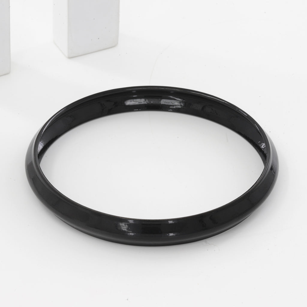 Black Polished Sterling (10mm) Panjabi Kada(23gm)