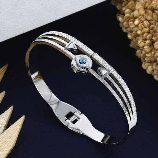 Silver Evil Eye Western Daily Wear Kada