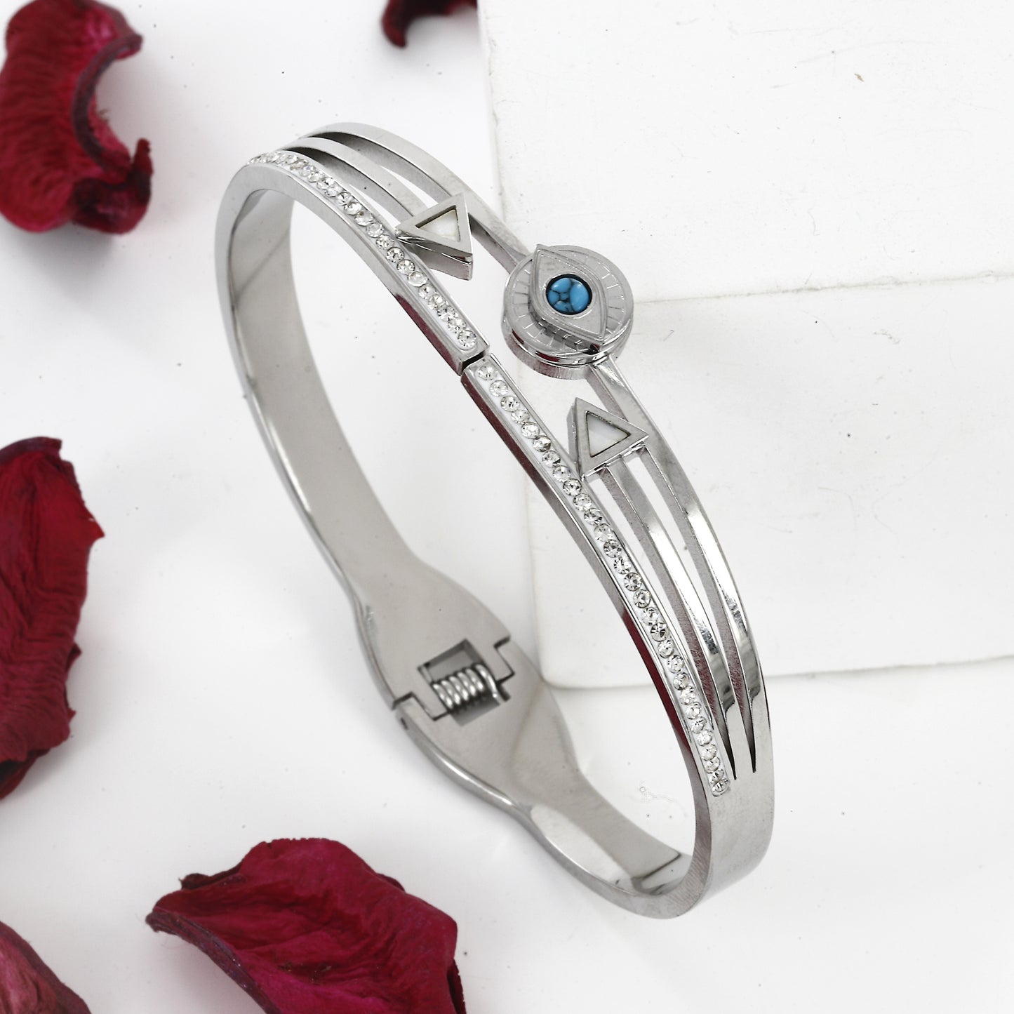 Silver Evil Eye Western Daily Wear Kada