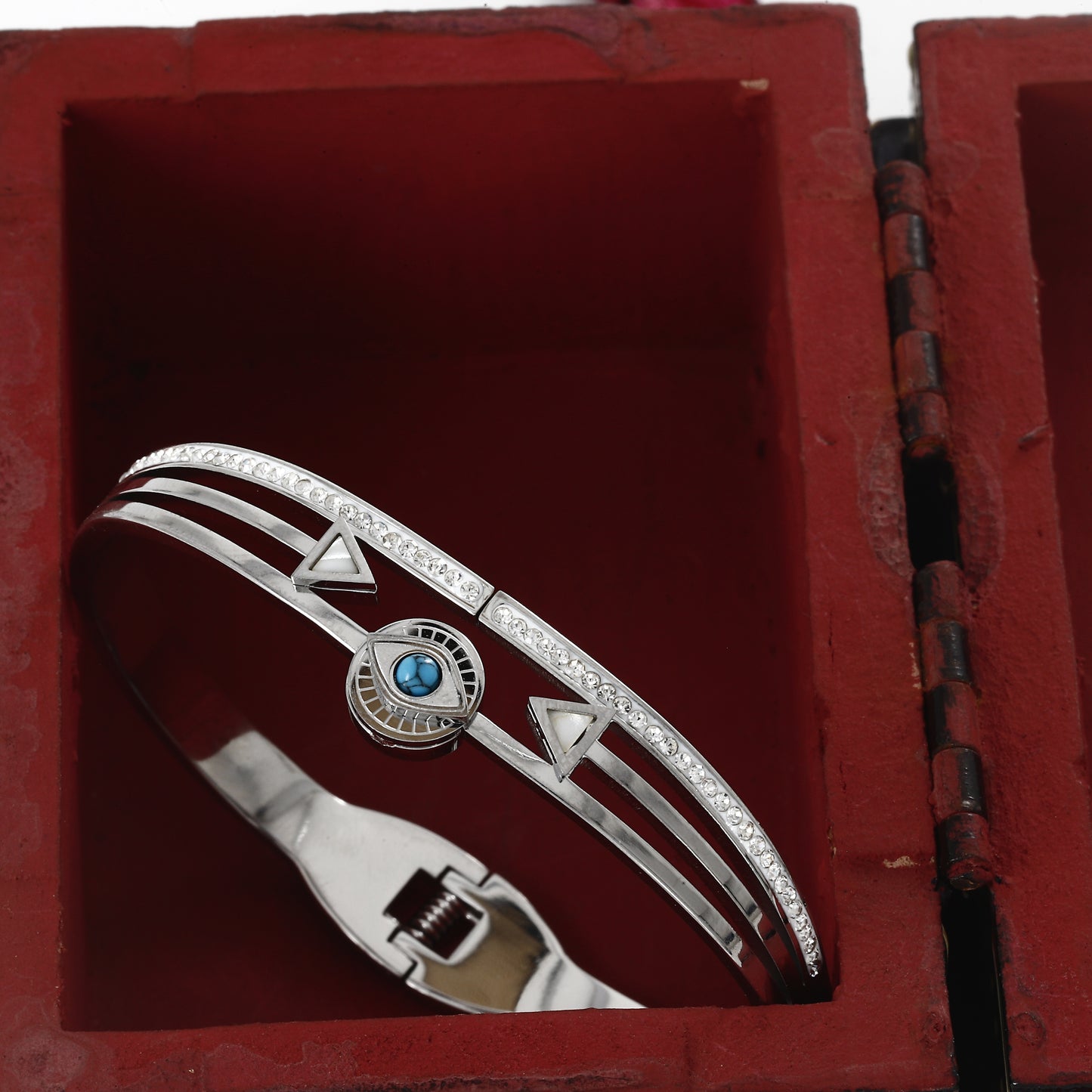 Silver Evil Eye Western Daily Wear Kada