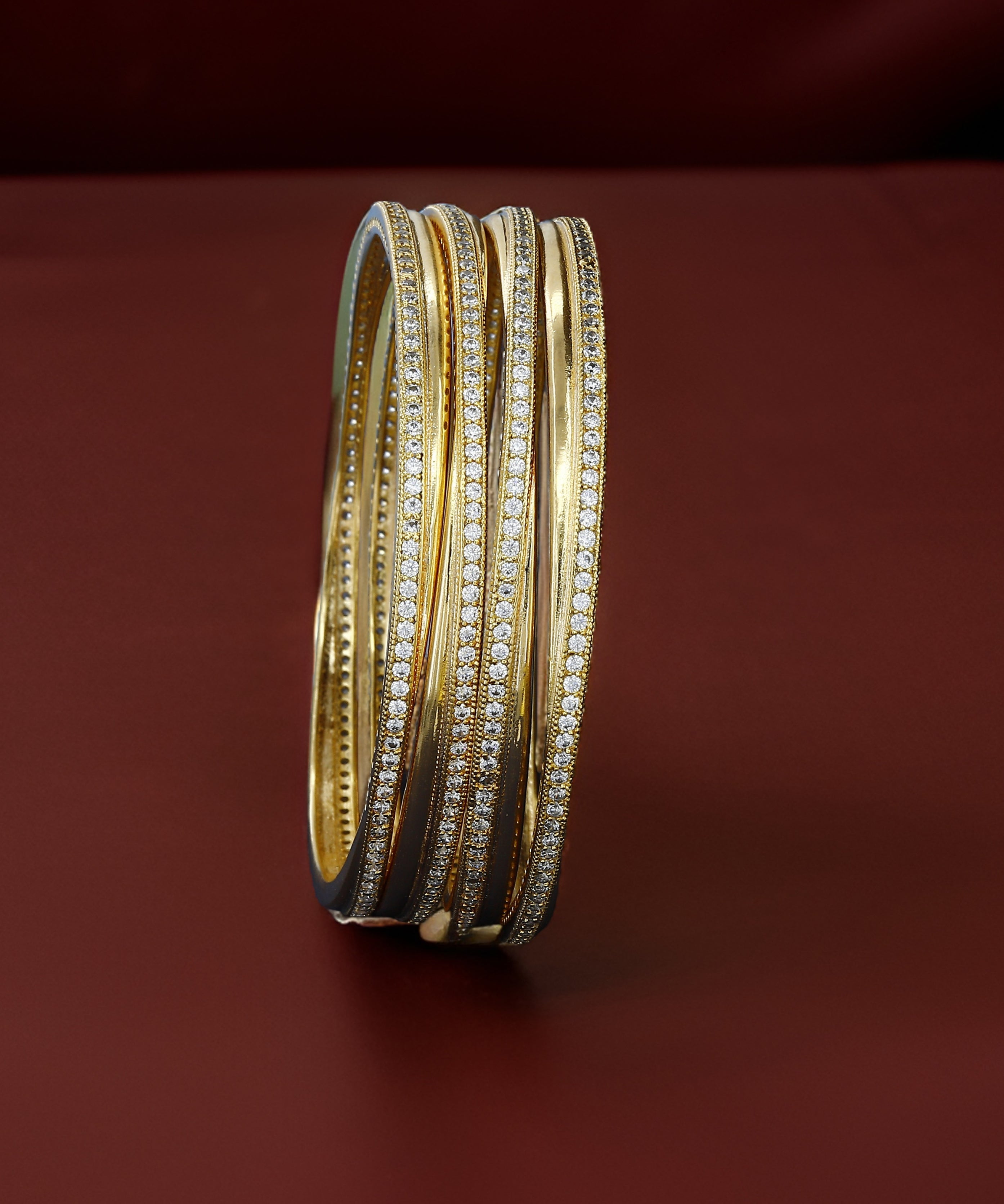 Occasion Wear Diamond Goldplated Bangles