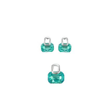 Aqua Mint Stine New Elegant Design Pendent Set