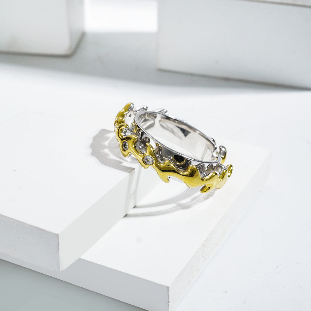 Multi Polished Imported Western Freesize Ring