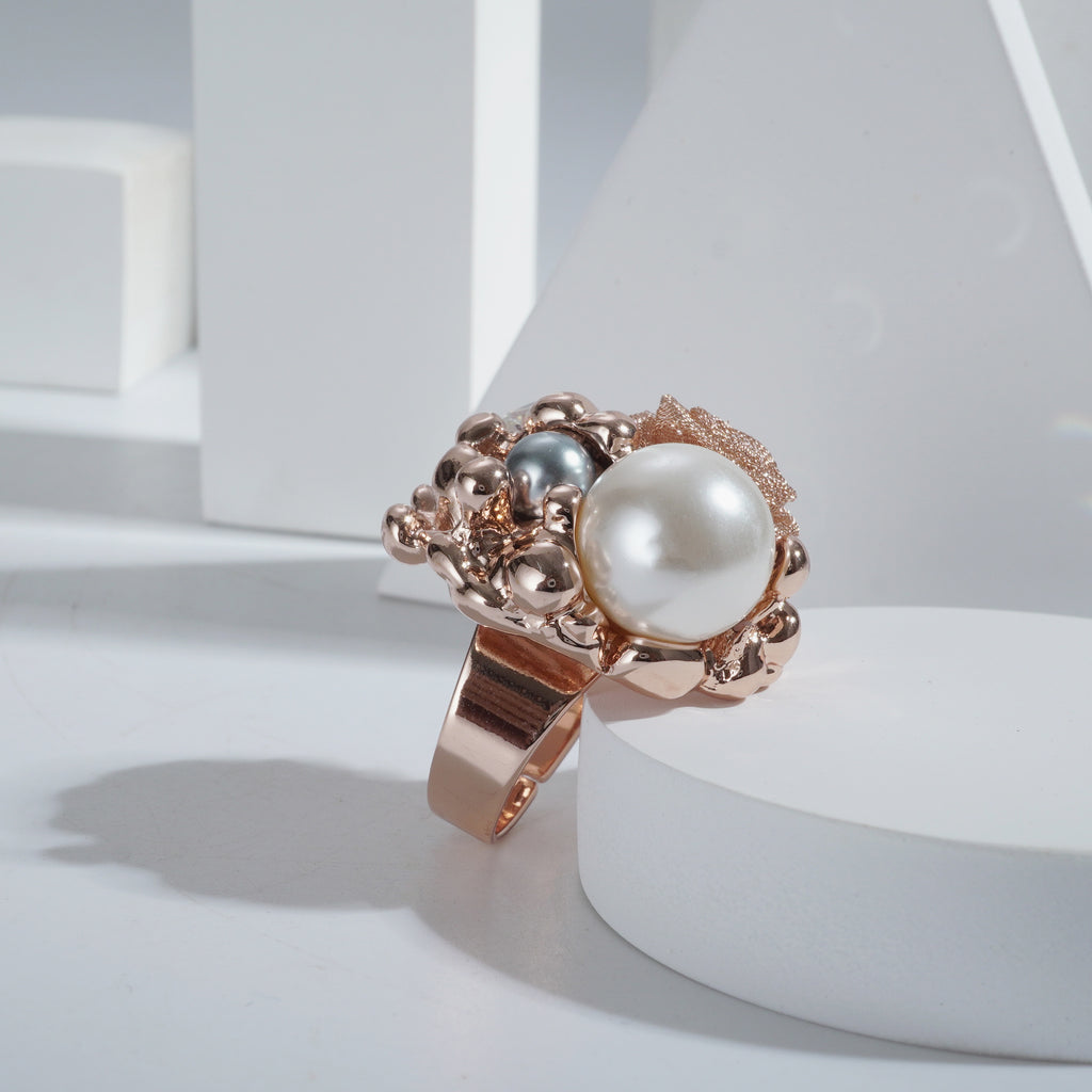 Rosepolished Imported Reception Wear Freesize Ring