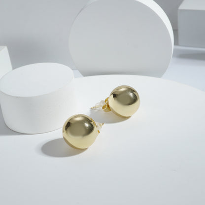 Circle Shape Tan Free Goldenpolish Western Earrings