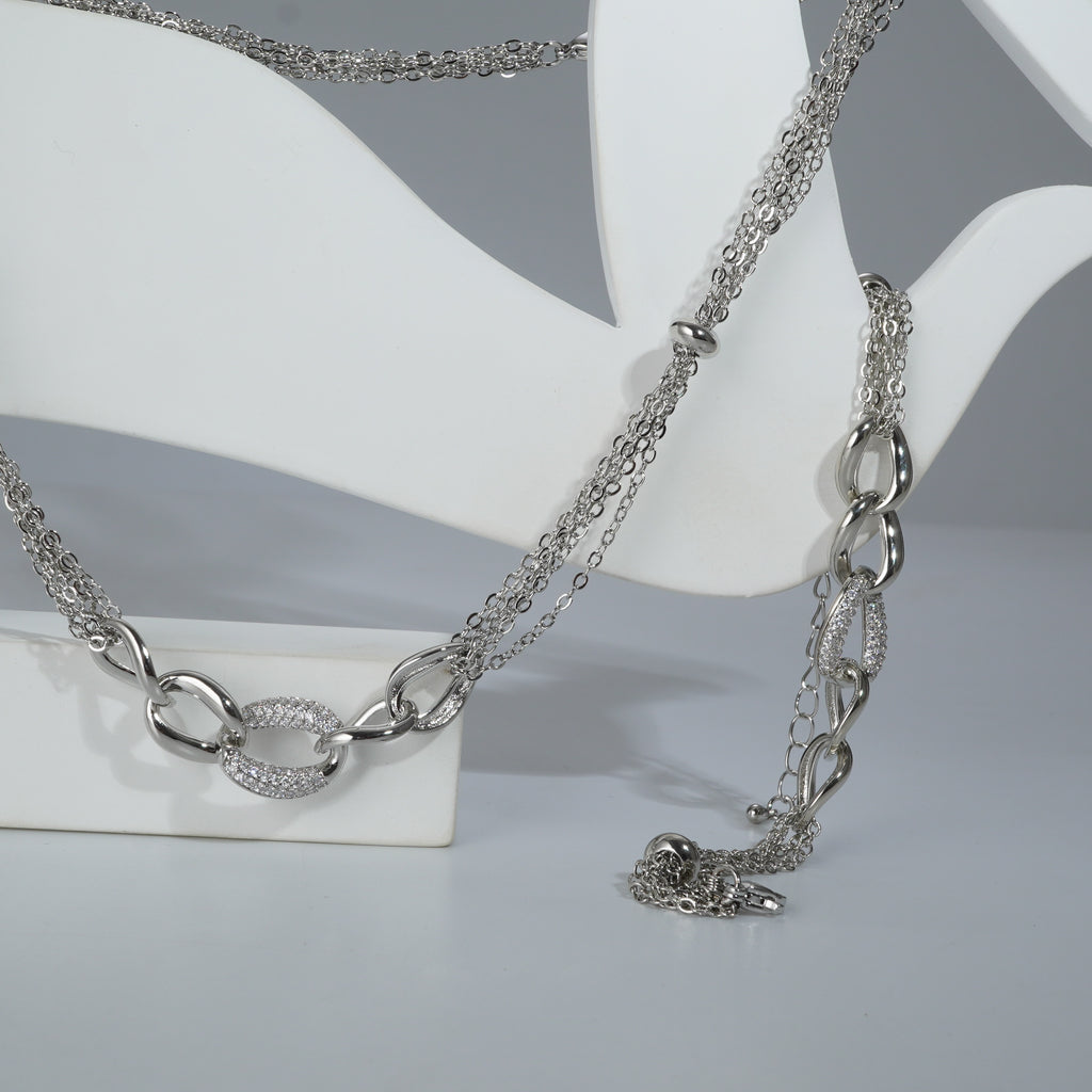 Silverpolish Necklace And Bracelet Combo Jewelry