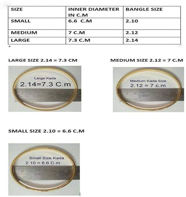 Gold Polished Heavy Starling Panjabi (10mm) Kada(39gm)