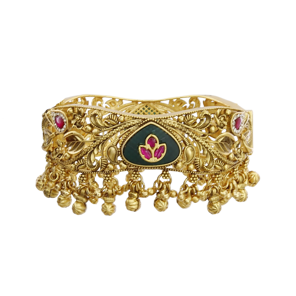 Heritage Ruby Extured Ball-Work Patla Set