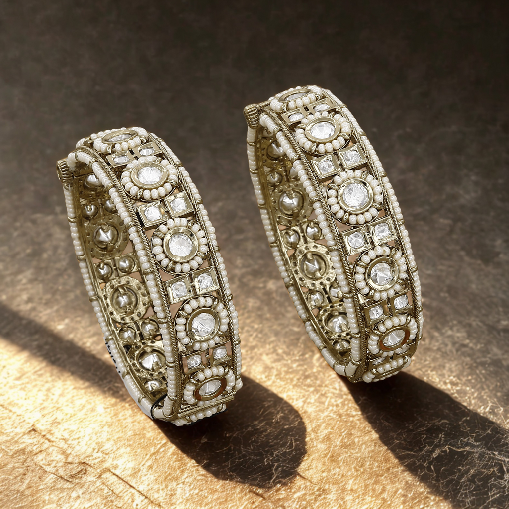 Mehndi Polish Heirloom Polki Kundan Patla Set