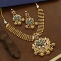 Antique Short Heritage Necklace With Medium Earrings