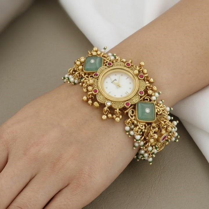 Vintage Heirloom Festive Watch Bracelet