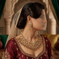 Antique Set: Necklace, Earrings & Tikka