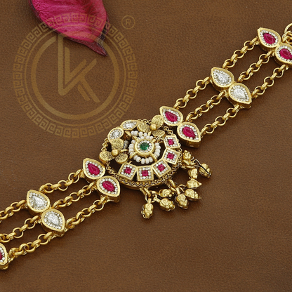 Kundan & Ruby Stone Antique Bracelet