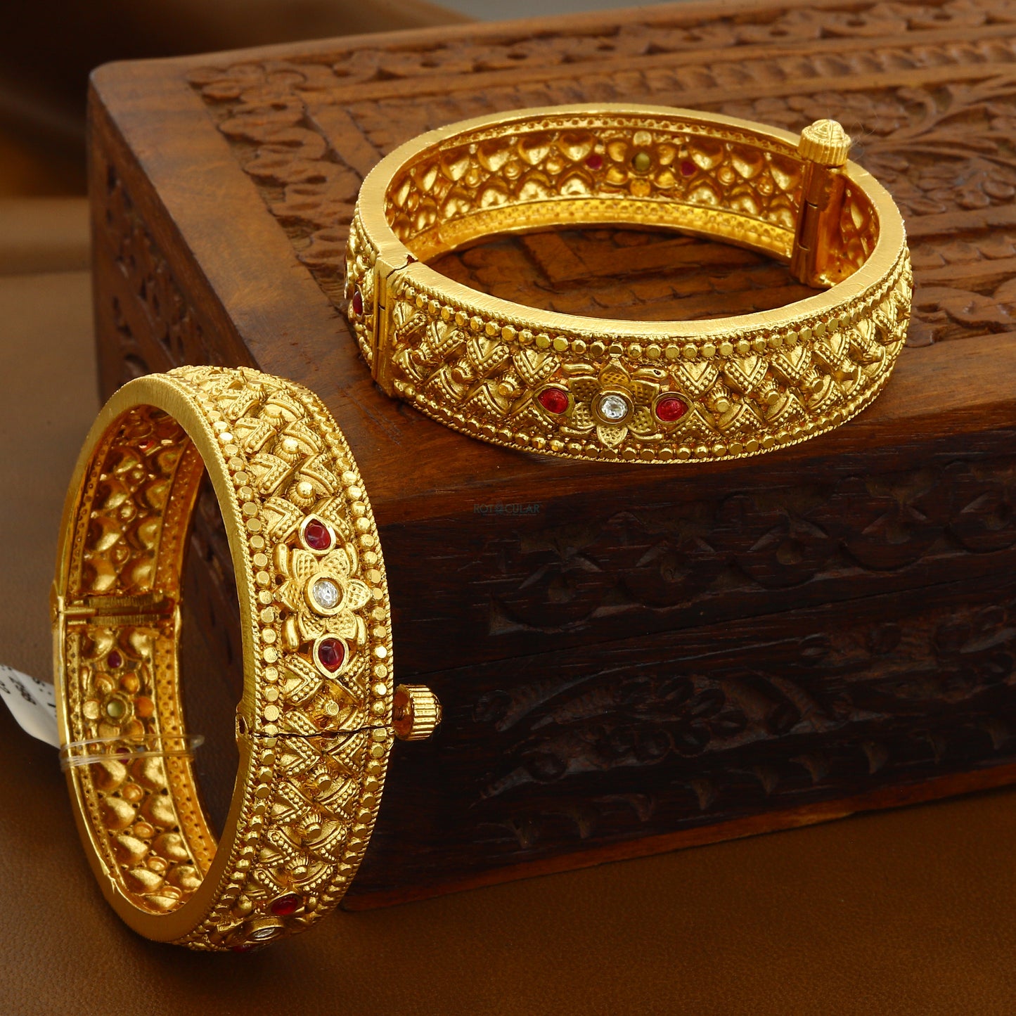 New Gold Antitanish Wedding Patla Pair Of 2