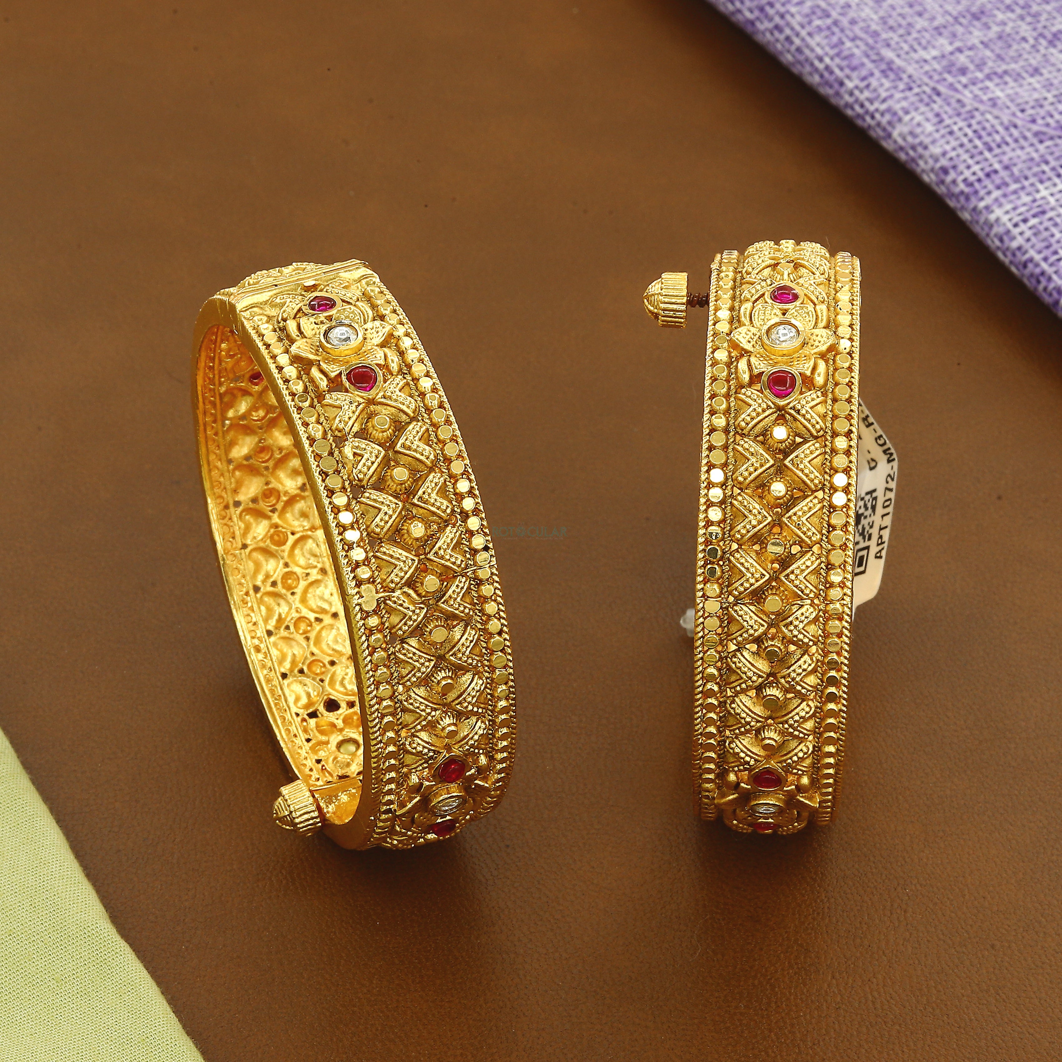 New Gold Antitanish Wedding Patla Pair Of 2