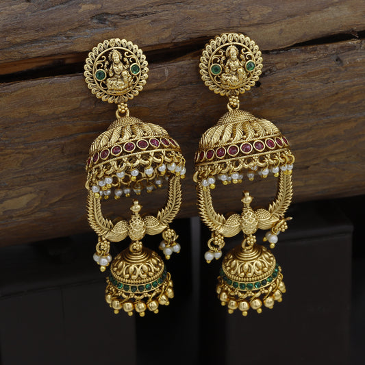 New Temple Wear Long Antique Earrings