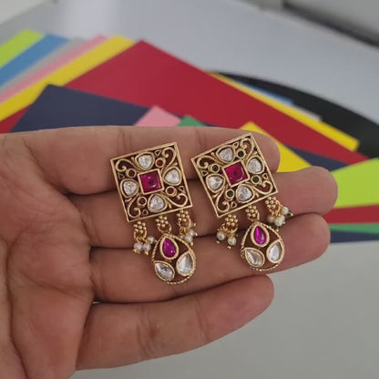 Antique Occasion Wear Mini Top Earrings