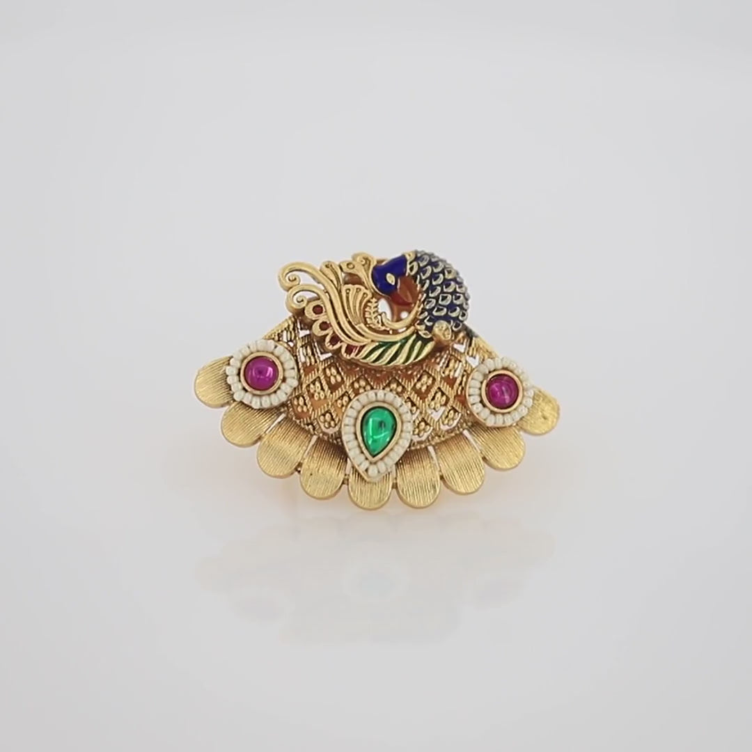 Antique Peacock Shape  FreeSize Ring