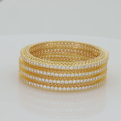 White Diamond Bangles