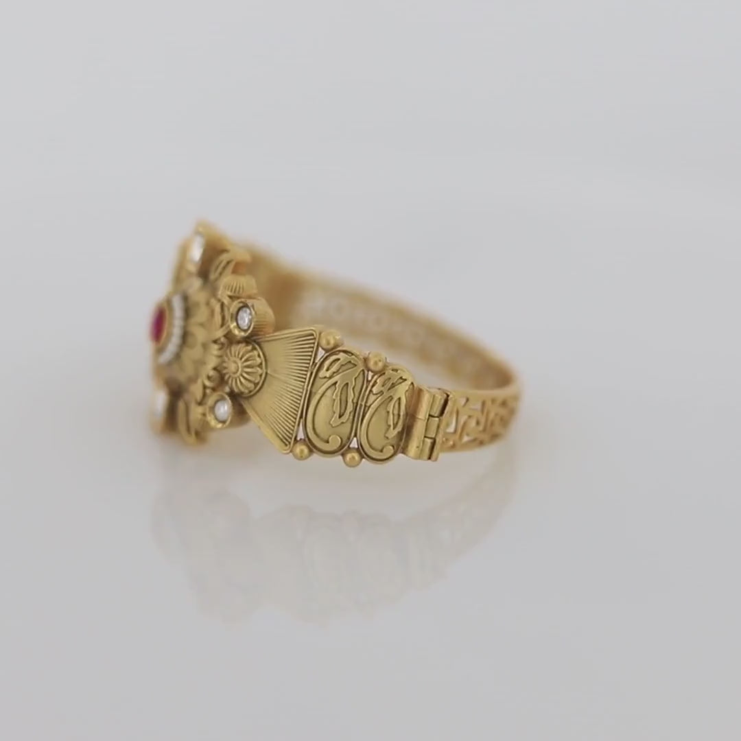 Antique Square head  Design Kada