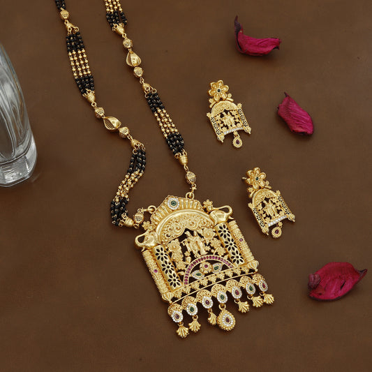 Radha Krishna Inspired  Traditional Mangalsutra Set