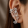 Stunning Silver Crystal Statement Ear Cuff