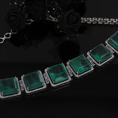 Diamond Choker Set With Different Colors