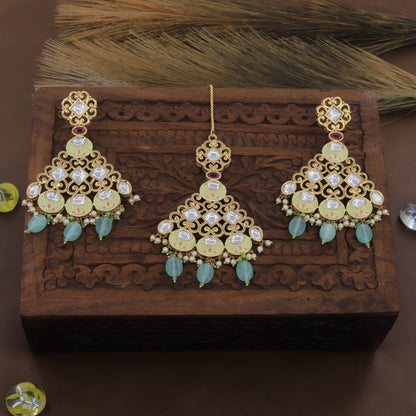 Mint Green Latkan Bridal Set For Bride