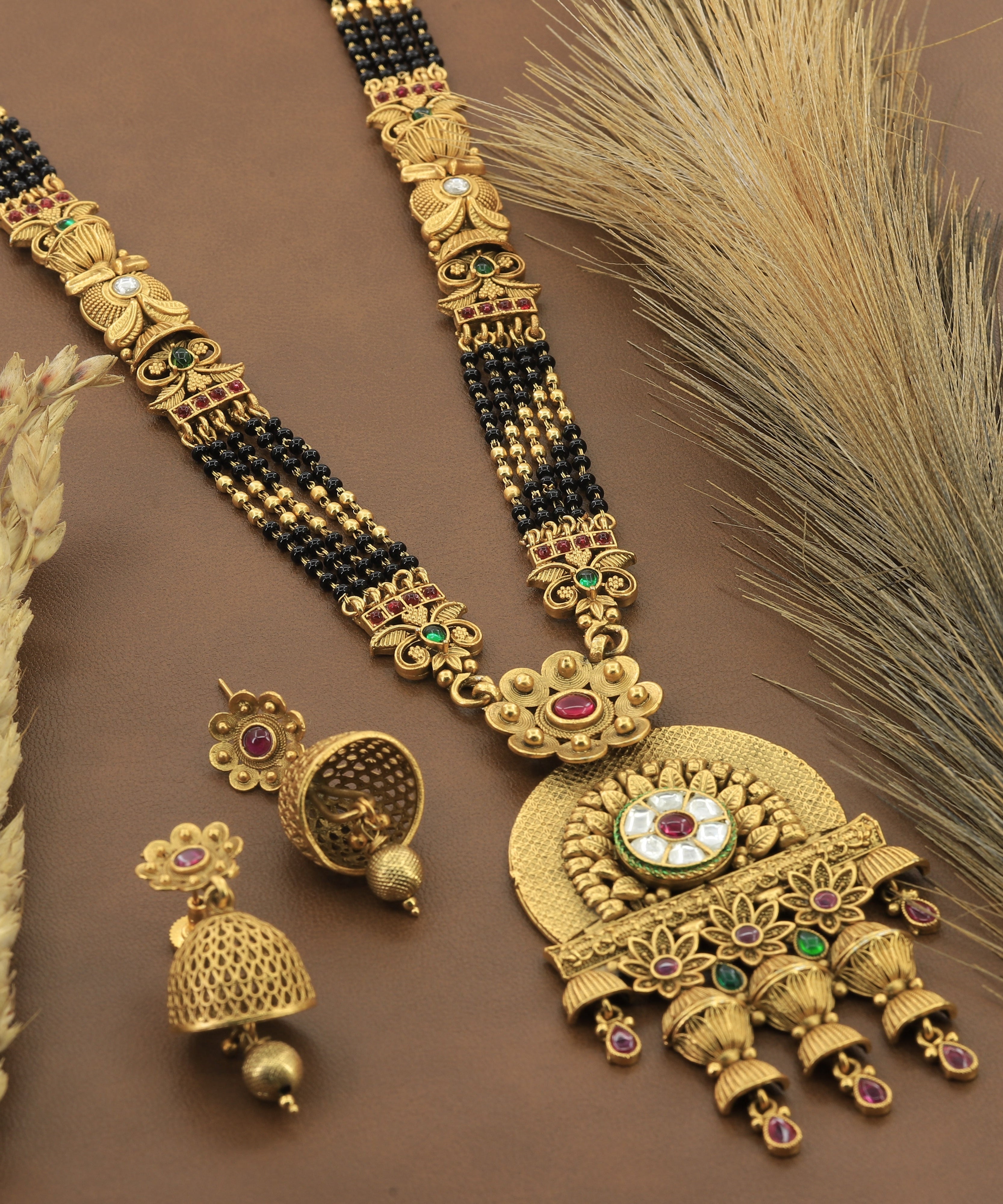 Antique Mangalsutra With Earrings