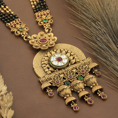 Antique Mangalsutra With Earrings