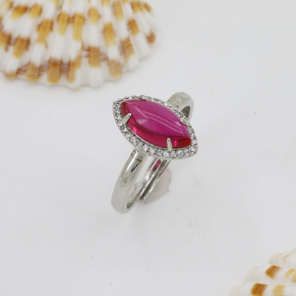 Marquise Design Stone Diamond Free Size Ring