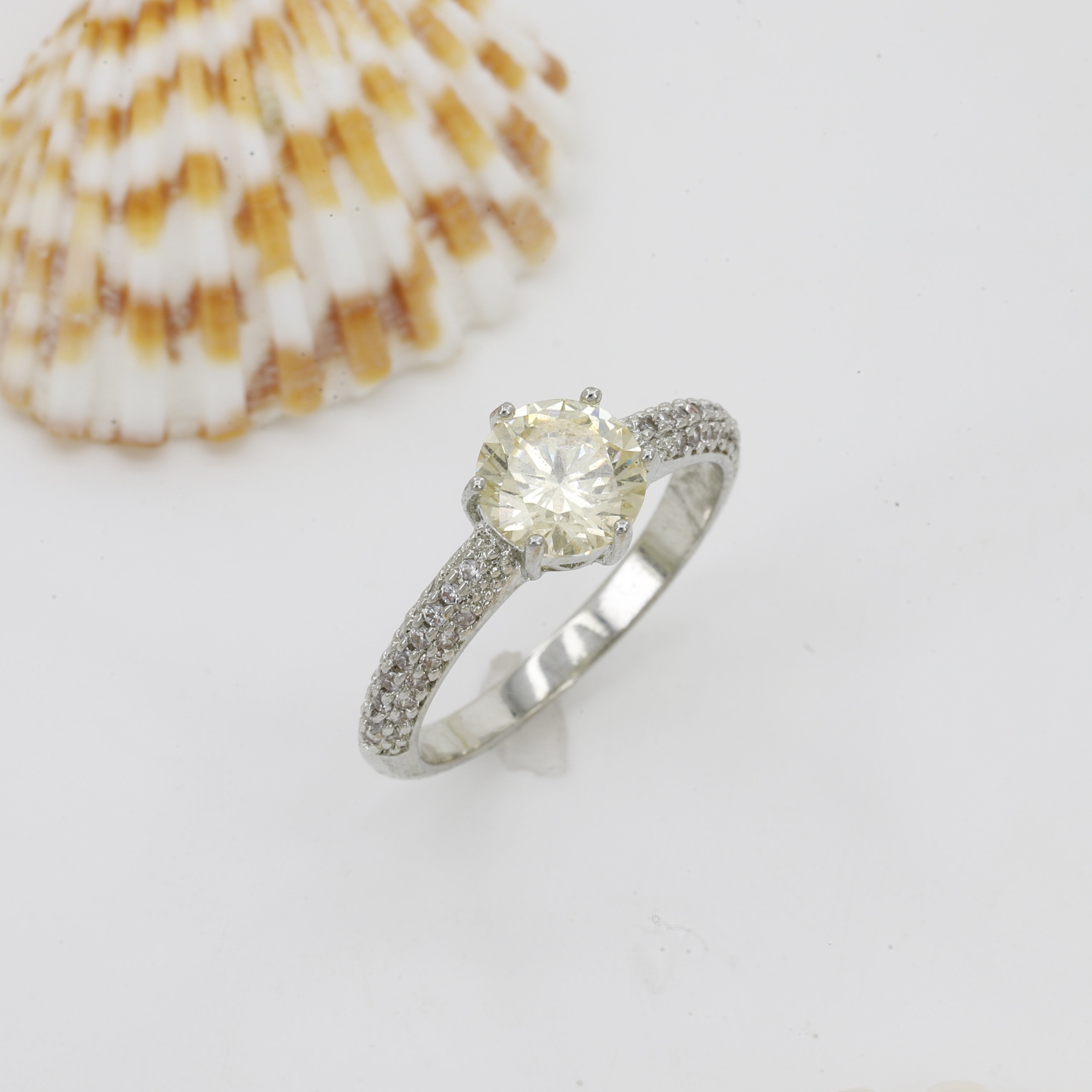 White Diamond  Ring