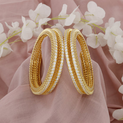 White Diamond Bangles