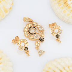 Antique Circle Design Diamond Pendant Butti