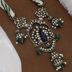 Peacock Design Diamond Moti Set