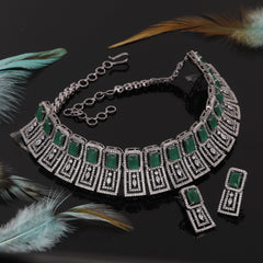 Square Design German Polish Choker Set