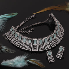 Square Design German Polish Choker Set