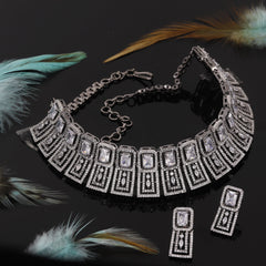 Square Design German Polish Choker Set