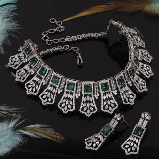 Marquise Cut German Polish Choker Set