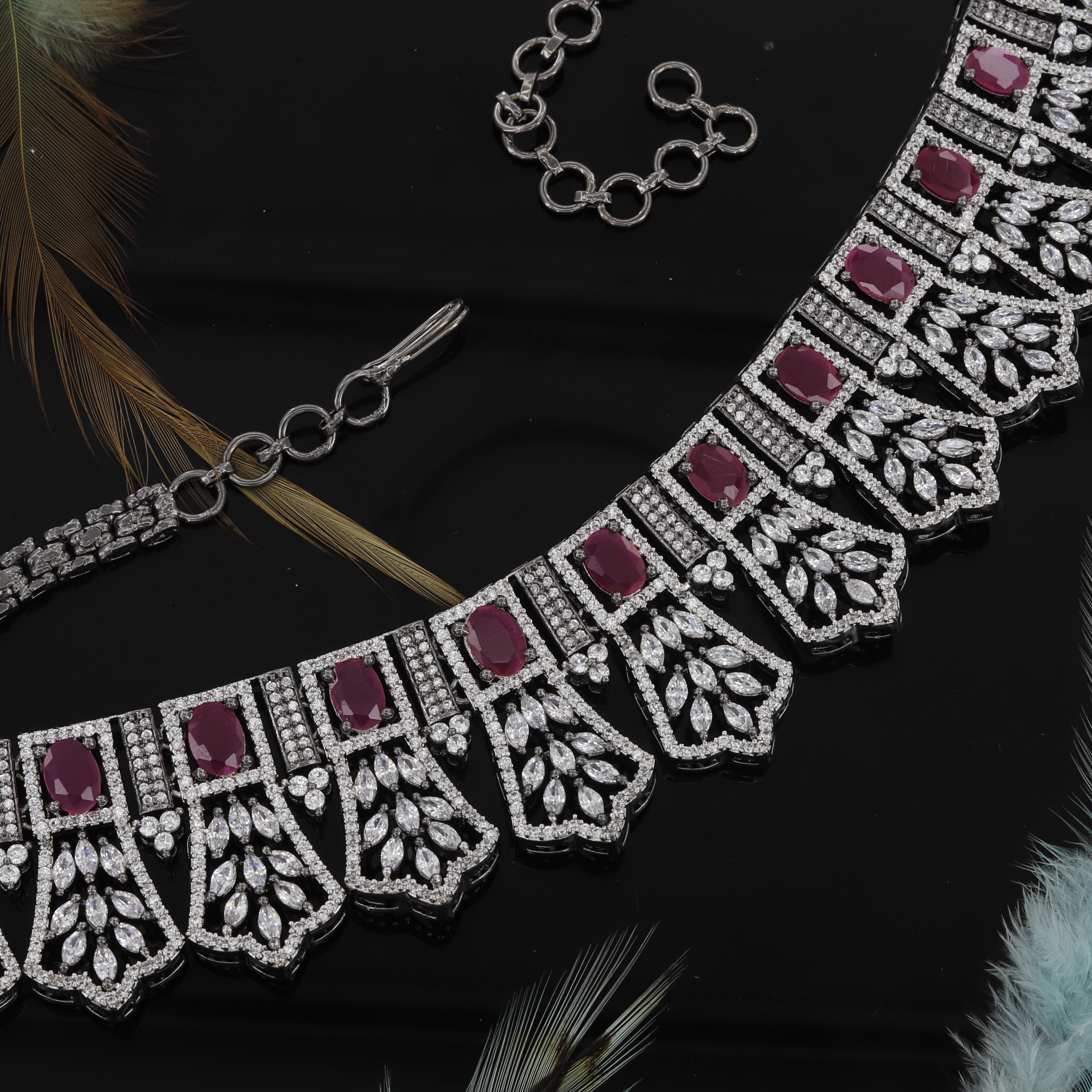 Marquise Cut German Polish Choker Set
