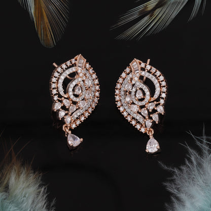 Marquise Cut Diamond Rose polish Pendant Butti