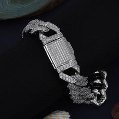 Luxury Full Diamonds Silver Bracelet